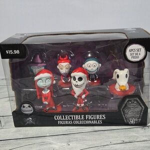 Disney Nightmare Before Christmas Holiday Character Figurine Set